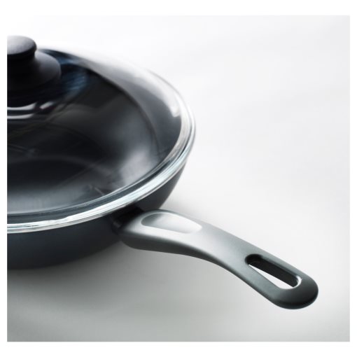 HEMLAGAD, wok with lid, 28 cm, 004.625.19