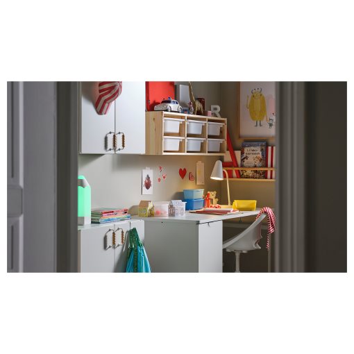 LÄRANDE, desk with pull-out storage unit, 58x120 cm, 004.927.95