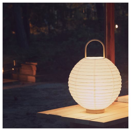 BASTUA, lantern with built-in LED light source/battery-operated, 005.425.97