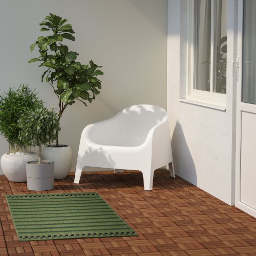 KORSNING, rug flatwoven/striped/in/outdoor, 80x150 cm, 005.532.32