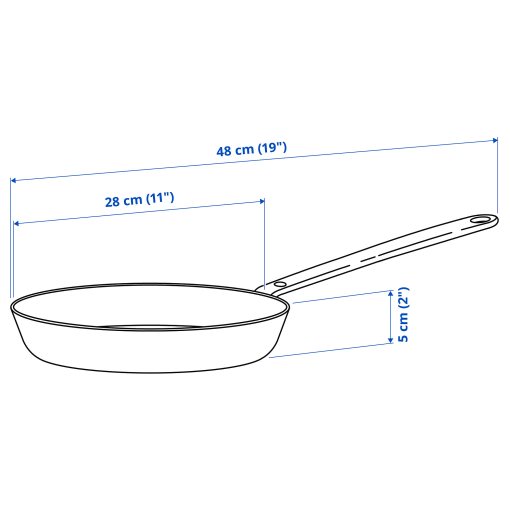 HEMKOMST, frying pan/non-stick coating, 28 cm, 005.800.99