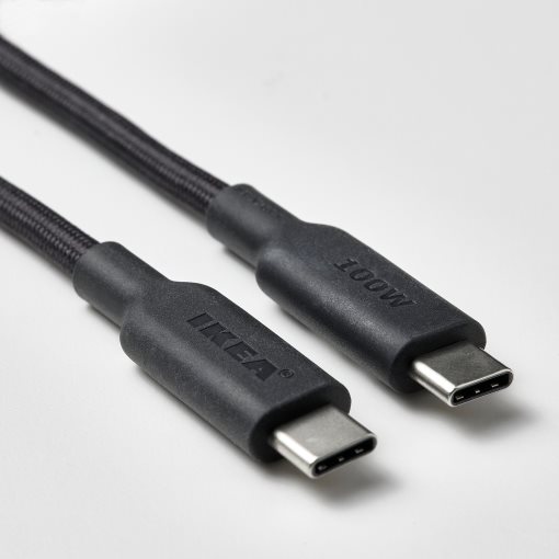 RUNDHULT, USB-C σε USB-C, 1.5 m/100 W, 005.811.07