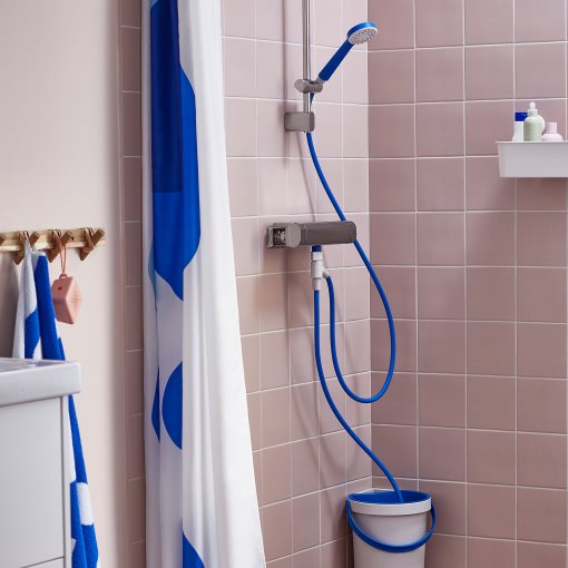 BERGVATTNET, single spray hand shower with hose, 005.907.48
