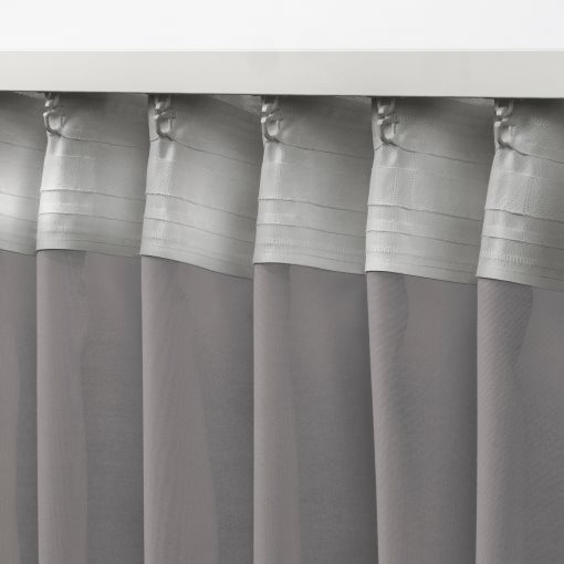 STENFRÖ, διαφανής κουρτίνα με τρέσα, 2 τεμ. 145x300 cm, 005.948.88