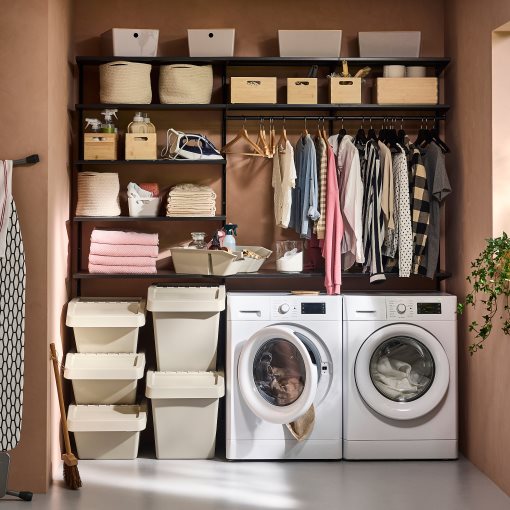 SORTERA, sorting bin with lid, 60 l, 006.020.96