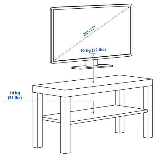 LACK, έπιπλο TV, 90x36x45 cm, 006.255.21