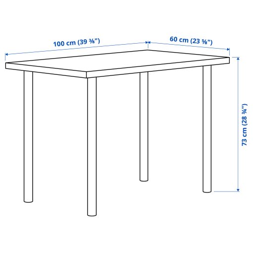 LINNMON/ADILS, γραφείο, 100x60 cm, 094.163.68