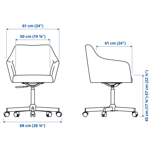 TOSSBERG/MALSK, περιστρεφόμενη καρέκλα, 095.082.40