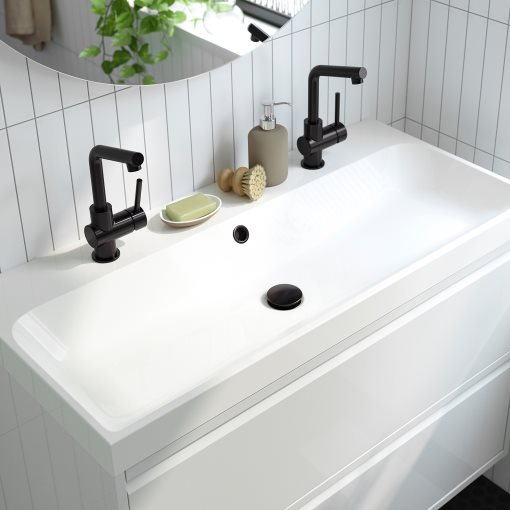 ANGSJON/BACKSJON, wash-stand with drawers/wash-basin/taps, 100x48x69 cm, 095.213.12