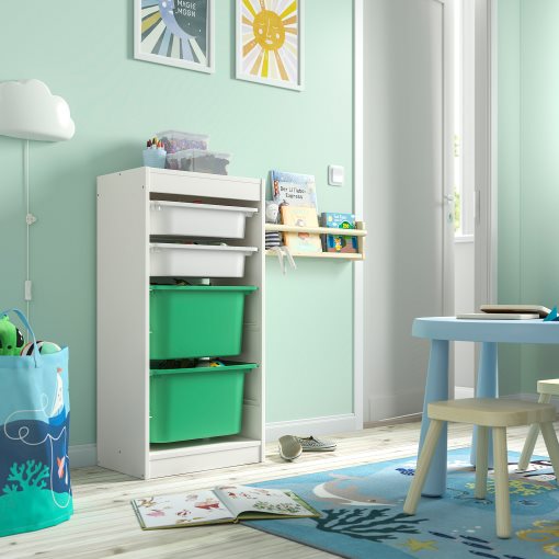 TROFAST, storage combination with boxes, 46x30x94 cm, 095.751.64