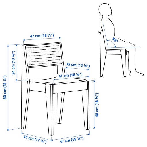 STOCKHOLM 2025, table and 4 chairs, 115 cm, 095.800.09