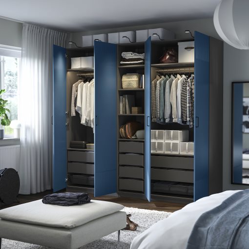 PAX/FYRUDDEN, wardrobe combination, 250x60x236 cm, 095.817.49