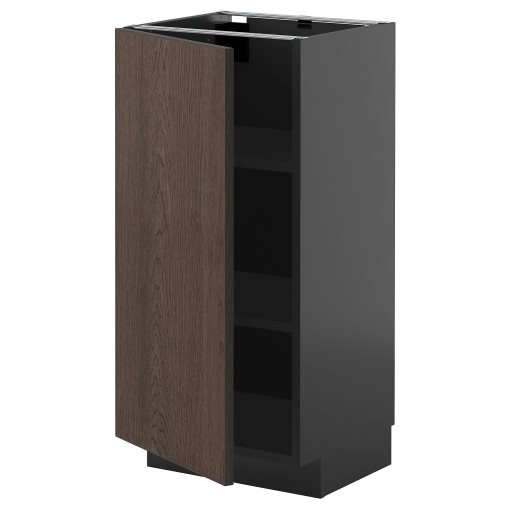 METOD, base cabinet with shelves, 40x37 cm, 095.896.70