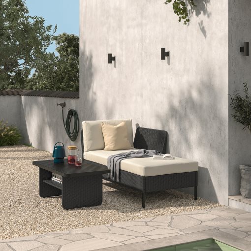 VITTSKÄR, modular chaise longue with armrest, outdoor, 095.912.58
