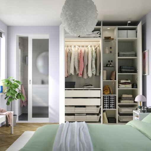 PAX/VIKANES, wardrobe combination, 185x60x236 cm, 096.072.16