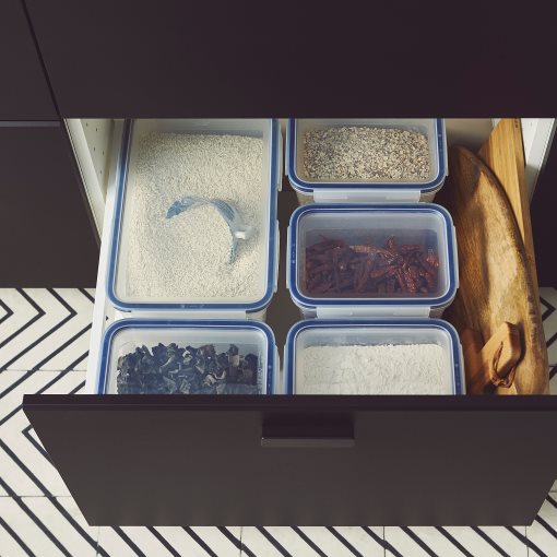 IKEA 365+, δοχείο αποθήκευσης τροφίμων μεγάλο ορθογώνιο/ πλαστικό, 10.6 l, 103.930.64