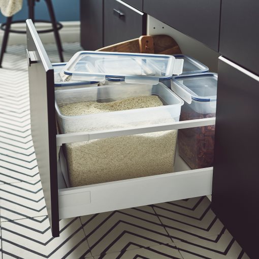 IKEA 365+, δοχείο αποθήκευσης τροφίμων μεγάλο ορθογώνιο/ πλαστικό, 10.6 l, 103.930.64