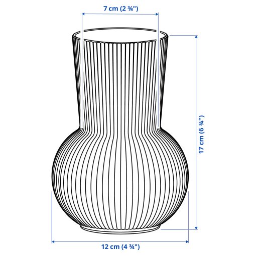PÅDRAG, vase, 17 cm, 104.709.91