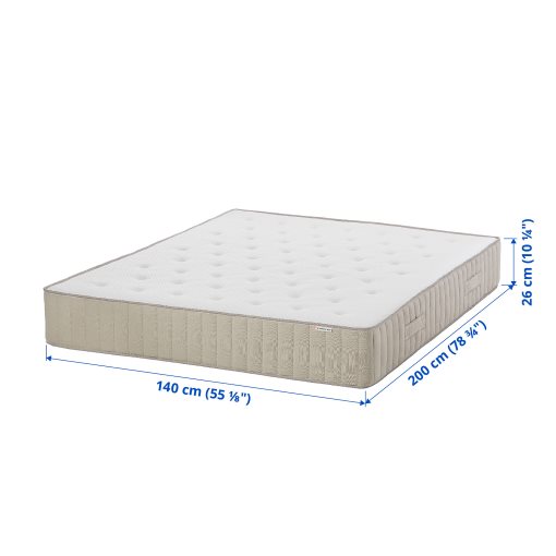 VATNESTRÖM, pocket sprung mattress, firm 140x200 cm, 104.763.99