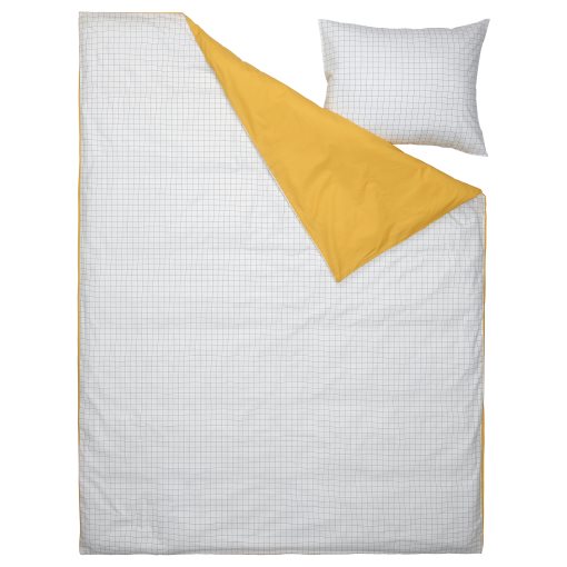 VÄNKRETS, quilt cover and pillowcase, 150x200/50x60 cm, 105.079.37