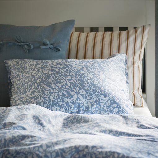 SOMMARSLÖJA, duvet cover and 2 pillowcases/floral pattern, 240x220/50x60 cm, 105.297.55