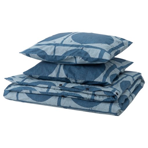JORDRANUNKEL, duvet cover and 2 pillowcases, 240x220/50x60 cm, 105.547.02