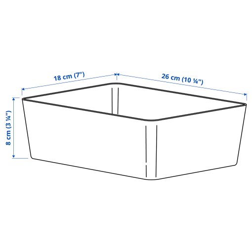 KUGGIS, κουτί, 18x26x8 cm, 105.653.00