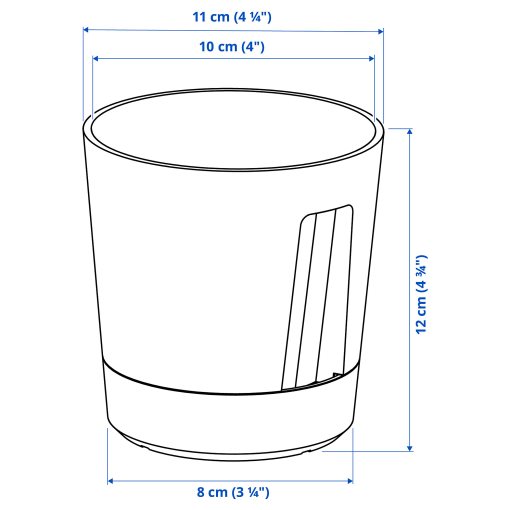 VÅRDTRÄD, self-watering plant pot/in/outdoor, 9 cm, 105.708.63