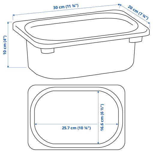 TROFAST, storage box, 20x30x10 cm, 105.820.93
