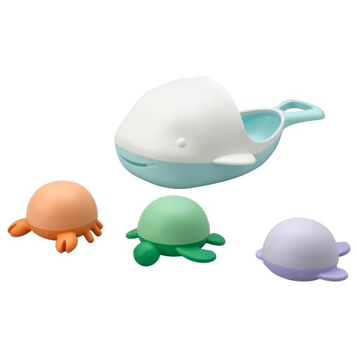 ÄNGSHUMLA, 4-piece bath toy set, 105.822.67