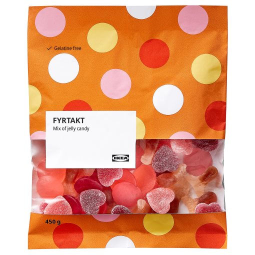 FYRTAKT, ζελεδάκια σε διάφορες γεύσεις, 450 g, 105.881.89