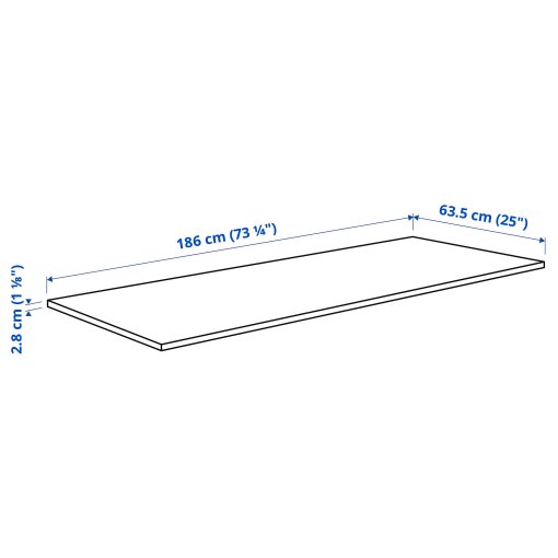 EKBACKEN, worktop, 186x2.8 cm, 105.896.74