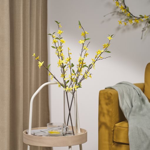 SMYCKA, artificial spray in/outdoor/forsythia, 70 cm, 105.937.94