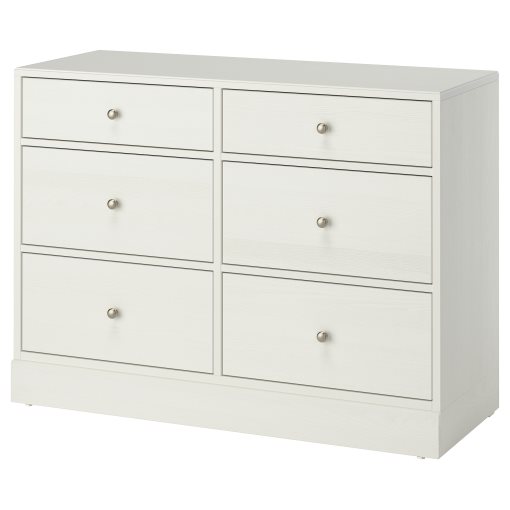 HAVSTA, chest of 6 drawers, 121x47x89 cm, 105.994.80