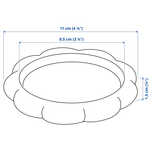 BLADFÅGEL, candle dish, 11 cm, 106.070.41