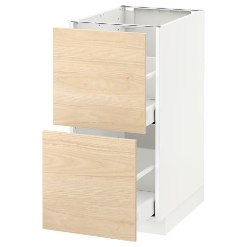 METOD/MAXIMERA, base cabinet 2 fronts/2 high drawers, 192.160.95