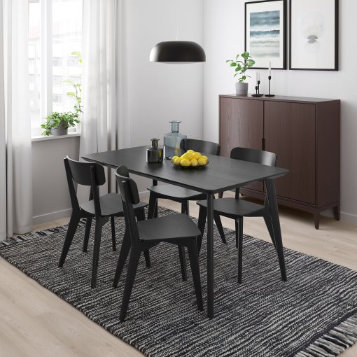 LISABO/LISABO, τραπέζι και 4 καρέκλες, 140x78 cm, 193.855.35