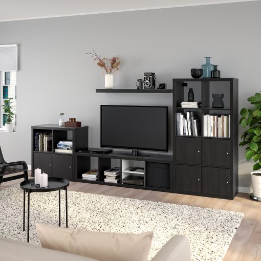 KALLAX/LACK, storage combination with shelf, 301x39x147 cm, 193.987.31