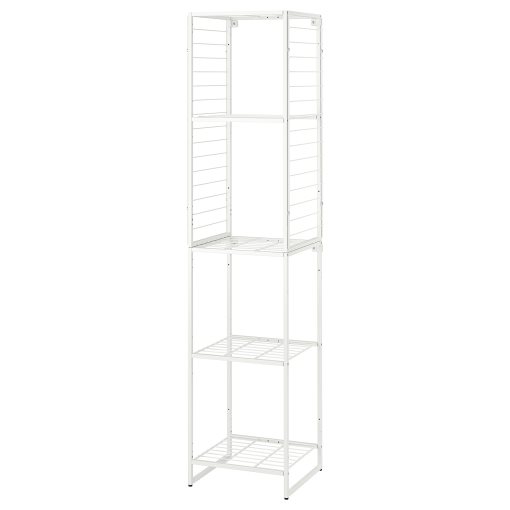 JOSTEIN, shelving unit with grid/in/outdoor/wire, 42x40x180 cm, 194.372.52