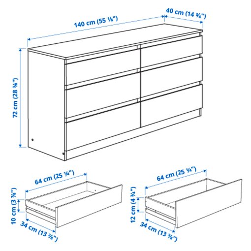 SLATTUM/KULLEN, bedroom furniture/set of 4, 160x200 cm, 194.834.23