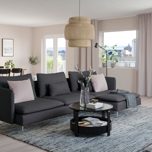 SÖDERHAMN, 4-seat sofa with chaise longue, 195.022.90