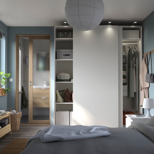 PAX/HASVIK, wardrobe combination, 200x66x236 cm, 195.031.62