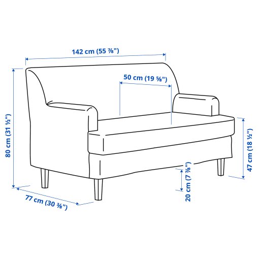 ROCKSJON, 2-seat sofa, 195.088.57