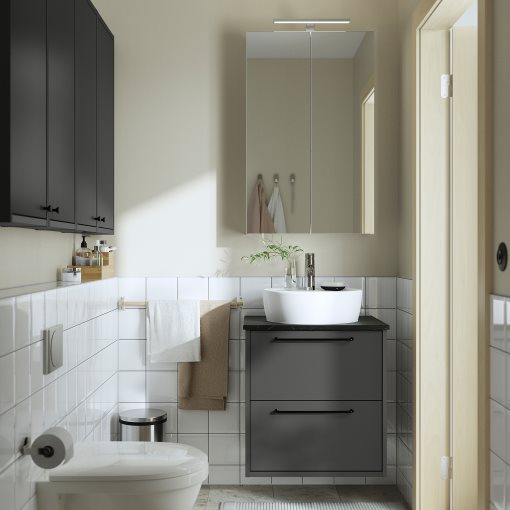HAVBACK/TORNVIKEN, wash-stand with drawers/wash-basin/tap, 62x49x79 cm, 195.215.47