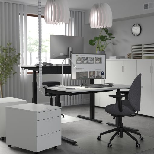 MITTZON, desk sit/stand/electric, 140x80 cm, 195.285.58