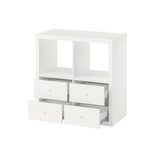 KALLAX, shelving unit with 4 drawers, 77x77 cm, 195.529.49