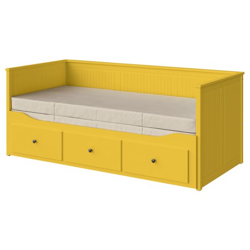 HEMNES, day-bed with 3 drawers/2 mattresses, 80x200 cm, 195.598.80