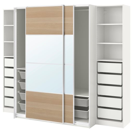 PAX/MEH/AULI, wardrobe combination, 250x66x201 cm, 195.614.30