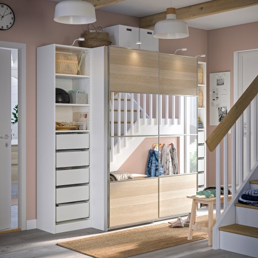 PAX/MEH/AULI, wardrobe combination, 250x66x201 cm, 195.614.30