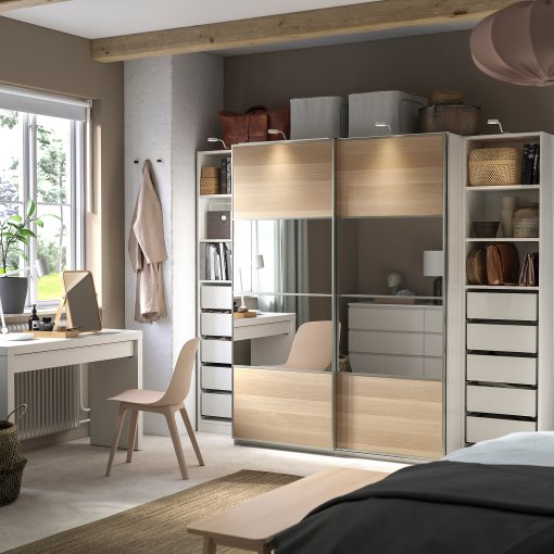 PAX/MEH/AULI, wardrobe combination, 250x66x201 cm, 195.614.30